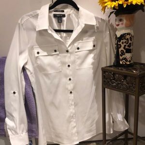 Style and Company(Macys)  very stylish white blouse.